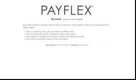 
							         PayFlex: Login								  
							    