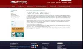 
							         PayInfo Website Information - Middlesex Community College								  
							    