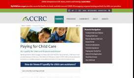 
							         Paying for Child Care - Child Care Resource Center								  
							    