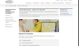 
							         Paying your fees - Oxford Brookes University								  
							    