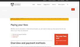 
							         Paying your fees - The University of Sydney								  
							    