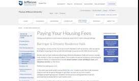 
							         Paying Your Housing Fees - Philadelphia University + Thomas ...								  
							    