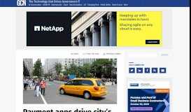 
							         Payment apps drive city's taxi modernization -- GCN								  
							    