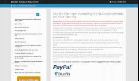 
							         payment | CPA Site Solutions Help Center								  
							    