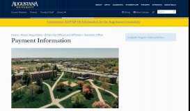 
							         Payment Information - Augustana University								  
							    