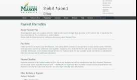 
							         Payment Information | Student Accounts Office | George Mason ...								  
							    