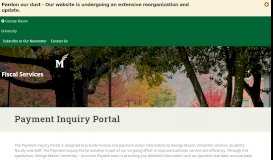 
							         Payment Inquiry Portal | Fiscal Services | George Mason University								  
							    