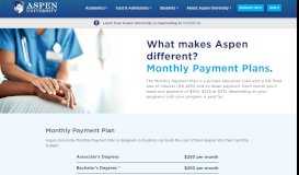 
							         Payment Methods | Aspen University								  
							    