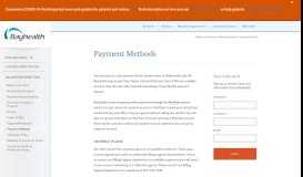 
							         Payment Methods - Bayhealth								  
							    