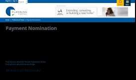 
							         Payment Nomination | Payment Nomination | Planning Portal								  
							    