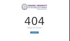 
							         Payment of Acceptance ... - Federal University of Technology, Minna								  
							    
