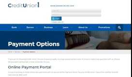 
							         Payment Options - Borrow | Credit Union 1								  
							    