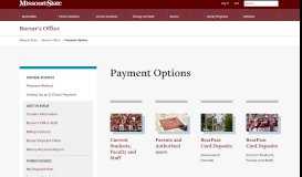 
							         Payment Options - Bursar's Office - Missouri State University								  
							    