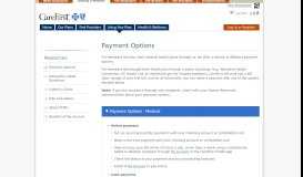 
							         Payment Options | CareFirst BlueCross BlueShield								  
							    