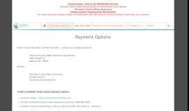 
							         Payment Options | Clermont County Water Resources Division								  
							    