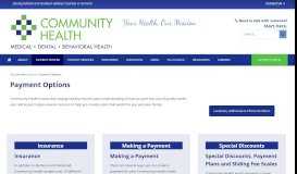 
							         Payment Options - Community Health Centers of the Rutland Region								  
							    