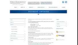 
							         Payment Options | First Insurance Funding								  
							    