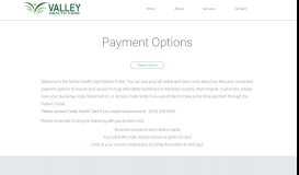 
							         Payment Options | Patient Portal -Valley Health Care, Inc. | Mill Creek ...								  
							    