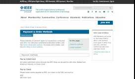 
							         Payment & Order Methods - IEEE								  
							    