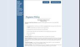 
							         Payment Policy - Mid-Atlantic Family Practice								  
							    