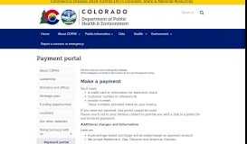 
							         Payment portal | Department of Public Health and Environment								  
							    