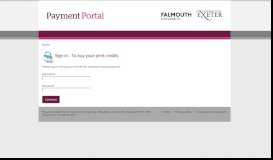 
							         Payment Portal - Falmouth - Falmouth University								  
							    