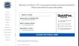 
							         Payment Portal | Gelman LLP, CPAs & Advisors								  
							    