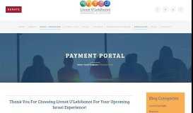 
							         Payment Portal | Livnot U'Lehibanot								  
							    