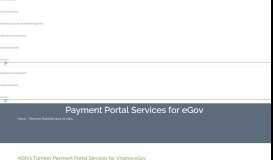 
							         Payment Portal Services for eGov | AIS Network								  
							    