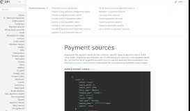 
							         Payment sources | Chargebee API documentation								  
							    