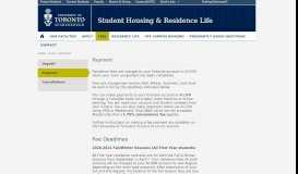 
							         Payment | Student Housing & Residence Life - UTSC - University of ...								  
							    