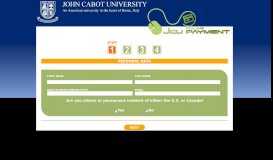 
							         Payment System John Cabot University - My JCU								  
							    
