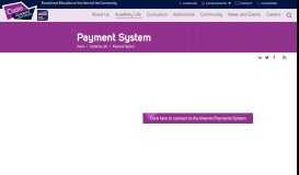 
							         Payment System - Oasis Academy John Williams								  
							    