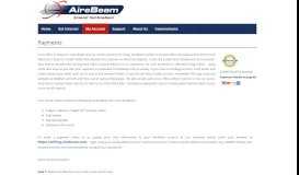 
							         Payments | AireBeam Broadband								  
							    