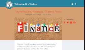 
							         Payments and Receipts – Parent Portal Wellington Girls' College - Hail								  
							    