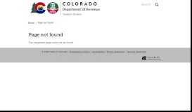 
							         Payments and Refunds | Department of Revenue ... - Colorado.gov								  
							    