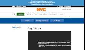 
							         Payments - NYC.gov								  
							    