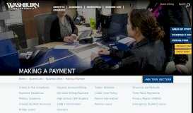 
							         Payments on Student Account - Washburn University								  
							    