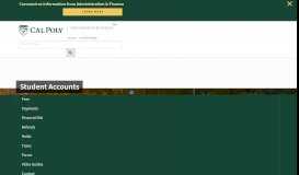 
							         Payments - Student Accounts - Cal Poly								  
							    