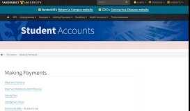 
							         Payments | Student Accounts | Vanderbilt University								  
							    