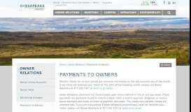 
							         Payments to Owners - Chesapeake Energy Corporation								  
							    