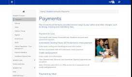 
							         Payments | University of Kentucky Student Account Services								  
							    