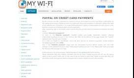 
							         PayPal or credit card payments - Hotspot WI-Fi management Software								  
							    