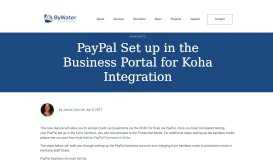 
							         PayPal Set up in the Business Portal for Koha… - ByWater Solutions								  
							    