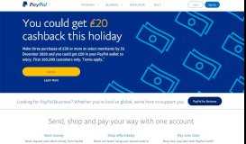 
							         PayPal UK: Pay, Send Money and Accept Online Payments								  
							    