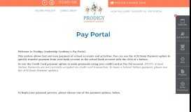 
							         payportal - Prodigy Leadership Academy								  
							    