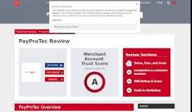 
							         PayProTec Review & Complaints: Fees, Comparisons ...								  
							    