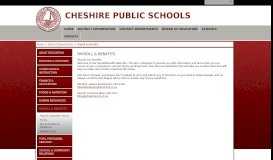 
							         Payroll & Benefits - Cheshire Public Schools								  
							    