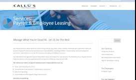 
							         Payroll | Callos Resource								  
							    