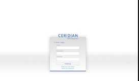 
							         Payroll - Ceridian HR/Payroll Login								  
							    